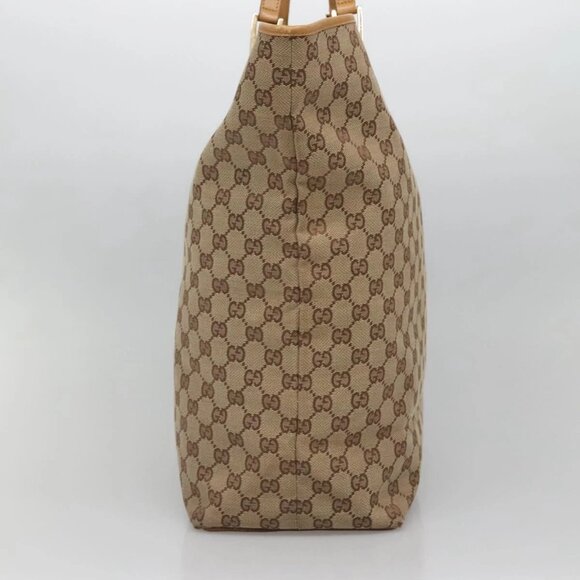 GUCCI GG Canvas Tote Bag Beige Gold 002 1097 2404 Auth ep10320 - Picture 4 of 16